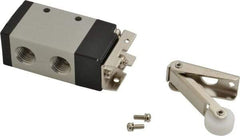 ARO/Ingersoll-Rand - 1/4" NPT Manual Mechanical Valve - 3-Way, 2 Position, Roller Lever/Spring & 0.7 CV Rate - Industrial Tool & Supply