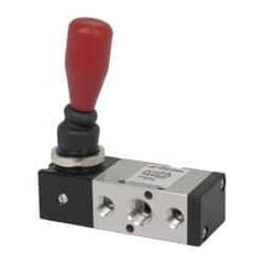 ARO/Ingersoll-Rand - 1/4" NPT Manual Mechanical Valve - 4-Way, 2 Position, Lever/Spring & 0.7 CV Rate - Industrial Tool & Supply