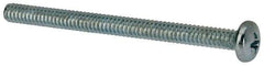 Value Collection - #10-24 UNC, 2-1/2" Length Under Head Phillips Drive Machine Screw - Pan Head, Grade 2 Steel, Zinc-Plated Finish, Without Washer - Industrial Tool & Supply