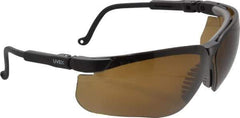 Uvex - Espresso Lenses, Framed Safety Glasses - Anti-Fog, Scratch Resistant, Black Polycarbonate Frame, Adjustable Temples, Size Universal, Wrap Around - Industrial Tool & Supply