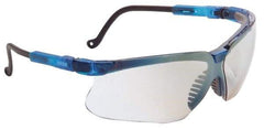 Uvex - SCT-Reflect 50 Lenses, Framed Safety Glasses - Scratch Resistant, Vapor Blue Polycarbonate Frame, Adjustable Temples, Size Universal, Wrap Around - Industrial Tool & Supply