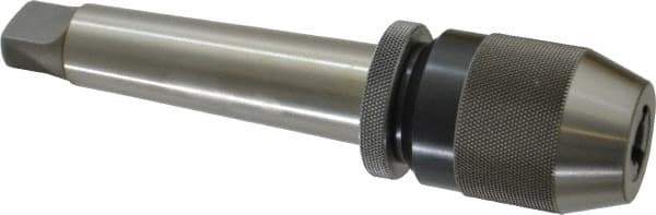 Albrecht - 4MT, 1/32 to 1/2" Capacity, Steel Integral Shank Drill Chuck - Keyless, Taper Shank, 2" Sleeve Diam, 3-7/16" Open Length - Exact Industrial Supply