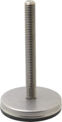 Gibraltar - 1/2-13 Bolt Thread, Stud Mount Leveling Pad & Mount - 500 Max Lb Capacity, 2.8" Base Diam, 4" Thread Length - Industrial Tool & Supply
