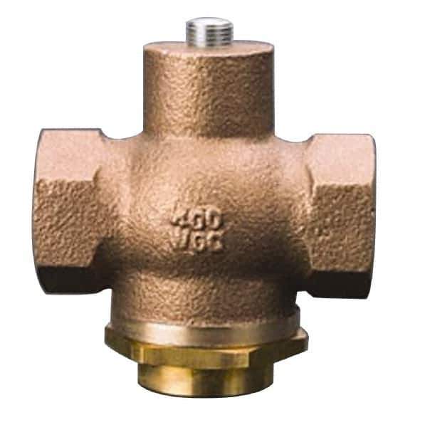 Kingston - 2" Brass Check Valve - Inline, FNPT x FNPT, 400 WOG - Industrial Tool & Supply