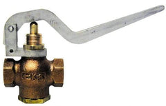Kingston - 1-1/4" Pipe, 400 Max psi, Buna N Disc, Self Closing Control Valve - Squeeze Lever, FNPT x FNPT End Connections - Industrial Tool & Supply