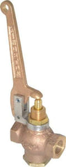 Kingston - 3/8" Pipe, 400 Max psi, Buna N Disc, Self Closing Control Valve - Pull Lever, FNPT x FNPT End Connections - Industrial Tool & Supply