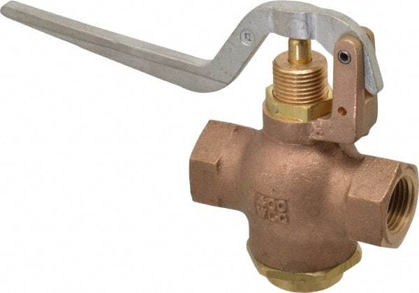 Kingston - 1/2" Pipe, 400 Max psi, Buna N Disc, Self Closing Control Valve - Squeeze Lever, FNPT x FNPT End Connections - Industrial Tool & Supply
