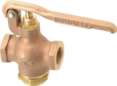 Kingston - 3/4" Pipe, 400 Max psi, Buna N Disc, Self Closing Control Valve - Squeeze Lever, FNPT x FNPT End Connections - Industrial Tool & Supply