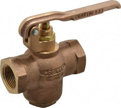 Kingston - 1" Pipe, 400 Max psi, Buna N Disc, Self Closing Control Valve - Squeeze Lever, FNPT x FNPT End Connections - Industrial Tool & Supply