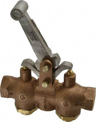Kingston - 1/2" NPT Hoist Control Valve - Locking Style Lever & 200 Max psi - Industrial Tool & Supply