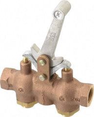 Kingston - 1/2" NPT Hoist Control Valve - Dead Man Style Lever & 200 Max psi - Industrial Tool & Supply