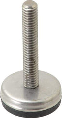 Gibraltar - 5/16-18 Bolt Thread, Stud Mount Leveling Pad & Mount - 250 Max Lb Capacity, 1.2" Base Diam, 1-1/2" Thread Length - Industrial Tool & Supply