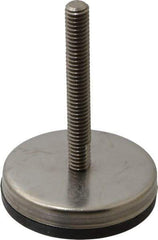 Gibraltar - 5/16-18 Bolt Thread, Stud Mount Leveling Pad & Mount - 250 Max Lb Capacity, 2.03" Base Diam, 2" Thread Length - Industrial Tool & Supply