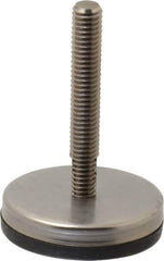 Gibraltar - 3/8-16 Bolt Thread, Stud Mount Leveling Pad & Mount - 250 Max Lb Capacity, 2.03" Base Diam, 2" Thread Length - Industrial Tool & Supply