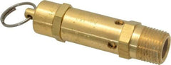 Kingston - 1/2" Inlet, ASME Safety Relief Valve - 150 Max psi, Brass - Industrial Tool & Supply