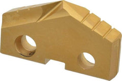 Allied Machine and Engineering - 1-13/32" Diam x 1/4" Thick, Seat Code 3, 132° Included Angle Spade Drill Insert - TiN Coated, Cobalt, Series GEN2 T-A - Industrial Tool & Supply