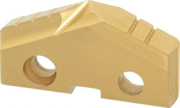 Allied Machine and Engineering - 1-7/16" Diam x 1/4" Thick, Seat Code 3, 132° Included Angle Spade Drill Insert - TiN Coated, Cobalt, Series GEN2 T-A - Industrial Tool & Supply