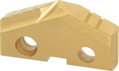Allied Machine and Engineering - 1-7/16" Diam x 1/4" Thick, Seat Code 3, 132° Included Angle Spade Drill Insert - TiN Coated, Cobalt, Series GEN2 T-A - Industrial Tool & Supply