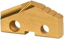 Allied Machine and Engineering - 1-1/2" Diam x 1/4" Thick, Seat Code 3, 132° Included Angle Spade Drill Insert - TiN Coated, Cobalt, Series GEN2 T-A - Industrial Tool & Supply