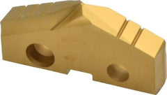 Allied Machine and Engineering - 1-17/32" Diam x 1/4" Thick, Seat Code 3, 132° Included Angle Spade Drill Insert - TiN Coated, Cobalt, Series GEN2 T-A - Industrial Tool & Supply