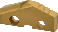 Allied Machine and Engineering - 1-9/16" Diam x 1/4" Thick, Seat Code 3, 132° Included Angle Spade Drill Insert - TiN Coated, Cobalt, Series GEN2 T-A - Industrial Tool & Supply