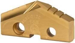 Allied Machine and Engineering - 1-5/8" Diam x 1/4" Thick, Seat Code 3, 132° Included Angle Spade Drill Insert - TiN Coated, Cobalt, Series GEN2 T-A - Industrial Tool & Supply