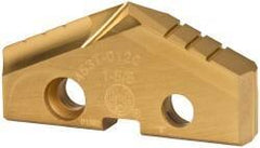 Allied Machine and Engineering - 1-5/8" Diam x 1/4" Thick, Seat Code 3, 132° Included Angle Spade Drill Insert - TiN Coated, Cobalt, Series GEN2 T-A - Industrial Tool & Supply