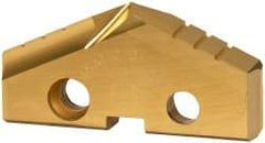 Allied Machine and Engineering - 1-21/32" Diam x 1/4" Thick, Seat Code 3, 132° Included Angle Spade Drill Insert - TiN Coated, Cobalt, Series GEN2 T-A - Industrial Tool & Supply