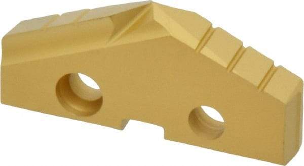 Allied Machine and Engineering - 1-23/32" Diam x 1/4" Thick, Seat Code 3, 132° Included Angle Spade Drill Insert - TiN Coated, Cobalt, Series GEN2 T-A - Industrial Tool & Supply