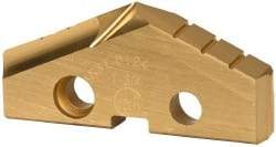 Allied Machine and Engineering - 1-3/4" Diam x 1/4" Thick, Seat Code 3, 132° Included Angle Spade Drill Insert - TiN Coated, Cobalt, Series GEN2 T-A - Industrial Tool & Supply