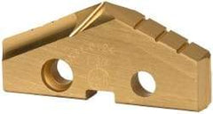 Allied Machine and Engineering - 1-3/4" Diam x 1/4" Thick, Seat Code 3, 132° Included Angle Spade Drill Insert - TiN Coated, Cobalt, Series GEN2 T-A - Industrial Tool & Supply