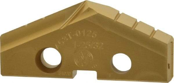 Allied Machine and Engineering - 1-25/32" Diam x 1/4" Thick, Seat Code 3, 132° Included Angle Spade Drill Insert - TiN Coated, Cobalt, Series GEN2 T-A - Industrial Tool & Supply