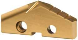 Allied Machine and Engineering - 1-13/16" Diam x 1/4" Thick, Seat Code 3, 132° Included Angle Spade Drill Insert - TiN Coated, Cobalt, Series GEN2 T-A - Industrial Tool & Supply