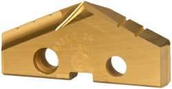 Allied Machine and Engineering - 1-3/4" Diam x 1/4" Thick, Seat Code 3, 132° Included Angle Spade Drill Insert - TiN Coated, High Speed Steel, Series GEN2 T-A - Industrial Tool & Supply