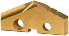 Allied Machine and Engineering - 1-3/4" Diam x 1/4" Thick, Seat Code 3, 132° Included Angle Spade Drill Insert - TiN Coated, High Speed Steel, Series GEN2 T-A - Industrial Tool & Supply