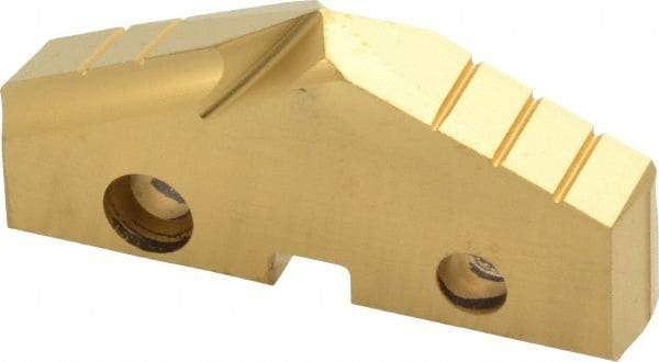 Allied Machine and Engineering - 1-15/16" Diam x 5/16" Thick, Seat Code 4, 132° Included Angle Spade Drill Insert - TiN Coated, High Speed Steel, Series GEN2 T-A - Industrial Tool & Supply