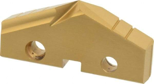 Allied Machine and Engineering - 2" Diam x 5/16" Thick, Seat Code 4, 132° Included Angle Spade Drill Insert - TiN Coated, High Speed Steel, Series GEN2 T-A - Industrial Tool & Supply