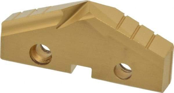 Allied Machine and Engineering - 2-1/32" Diam x 5/16" Thick, Seat Code 4, 132° Included Angle Spade Drill Insert - TiN Coated, High Speed Steel, Series GEN2 T-A - Industrial Tool & Supply