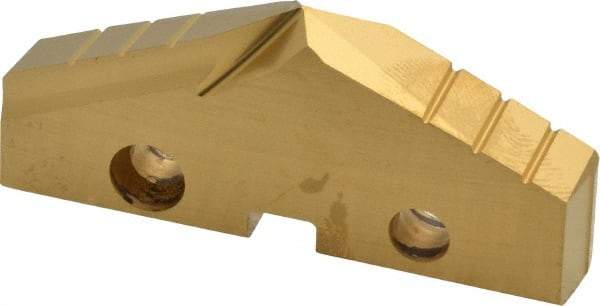 Allied Machine and Engineering - 2-1/8" Diam x 5/16" Thick, Seat Code 4, 132° Included Angle Spade Drill Insert - TiN Coated, High Speed Steel, Series GEN2 T-A - Industrial Tool & Supply