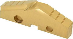 Allied Machine and Engineering - 2-7/32" Diam x 5/16" Thick, Seat Code 4, 132° Included Angle Spade Drill Insert - TiN Coated, High Speed Steel, Series GEN2 T-A - Industrial Tool & Supply