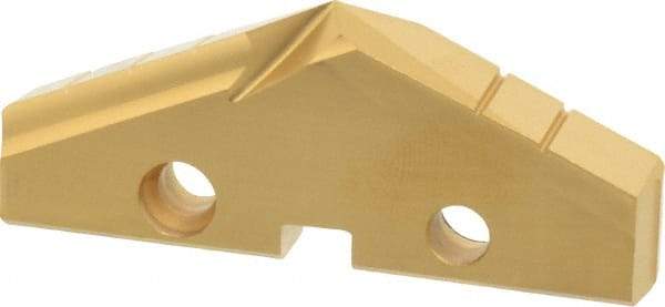 Allied Machine and Engineering - 2-5/16" Diam x 5/16" Thick, Seat Code 4, 132° Included Angle Spade Drill Insert - TiN Coated, High Speed Steel, Series GEN2 T-A - Industrial Tool & Supply