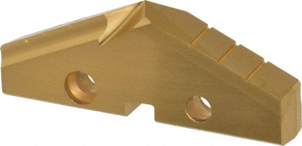 Allied Machine and Engineering - 2-7/16" Diam x 5/16" Thick, Seat Code 4, 132° Included Angle Spade Drill Insert - TiN Coated, High Speed Steel, Series GEN2 T-A - Industrial Tool & Supply