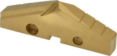 Allied Machine and Engineering - 2-15/32" Diam x 5/16" Thick, Seat Code 4, 132° Included Angle Spade Drill Insert - TiN Coated, High Speed Steel, Series GEN2 T-A - Industrial Tool & Supply