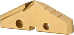 Allied Machine and Engineering - 2-17/32" Diam x 5/16" Thick, Seat Code 4, 132° Included Angle Spade Drill Insert - TiN Coated, High Speed Steel, Series GEN2 T-A - Industrial Tool & Supply