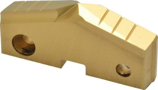 Allied Machine and Engineering - 2-5/8" Diam x 7/16" Thick, Seat Code 5, 144° Included Angle Spade Drill Insert - TiN Coated, High Speed Steel, Series GEN2 T-A - Industrial Tool & Supply