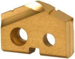 Allied Machine and Engineering - 15.5mm Diam x 1/8" Thick, Seat Code 0, 132° Included Angle Spade Drill Insert - TiN Coated, Carbide, Grade K20, Series T-A - Industrial Tool & Supply