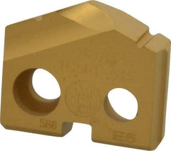 Allied Machine and Engineering - 33/64" Diam x 1/8" Thick, Seat Code 0, 132° Included Angle Spade Drill Insert - TiN Coated, Carbide, Grade P40, Series T-A - Industrial Tool & Supply