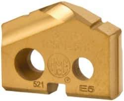 Allied Machine and Engineering - 37/64" Diam x 1/8" Thick, Seat Code 0, 132° Included Angle Spade Drill Insert - TiN Coated, Carbide, Grade P40, Series T-A - Industrial Tool & Supply