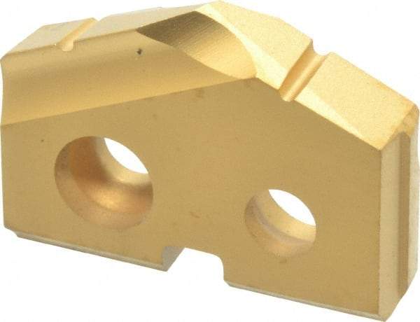 Allied Machine and Engineering - 15.5mm Diam x 1/8" Thick, Seat Code 0, 132° Included Angle Spade Drill Insert - TiN Coated, Carbide, Grade P40, Series T-A - Industrial Tool & Supply