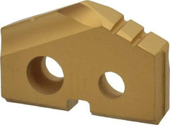 Allied Machine and Engineering - 21/32" Diam x 1/8" Thick, Seat Code 0, 132° Included Angle Spade Drill Insert - TiN Coated, Carbide, Grade P40, Series T-A - Industrial Tool & Supply